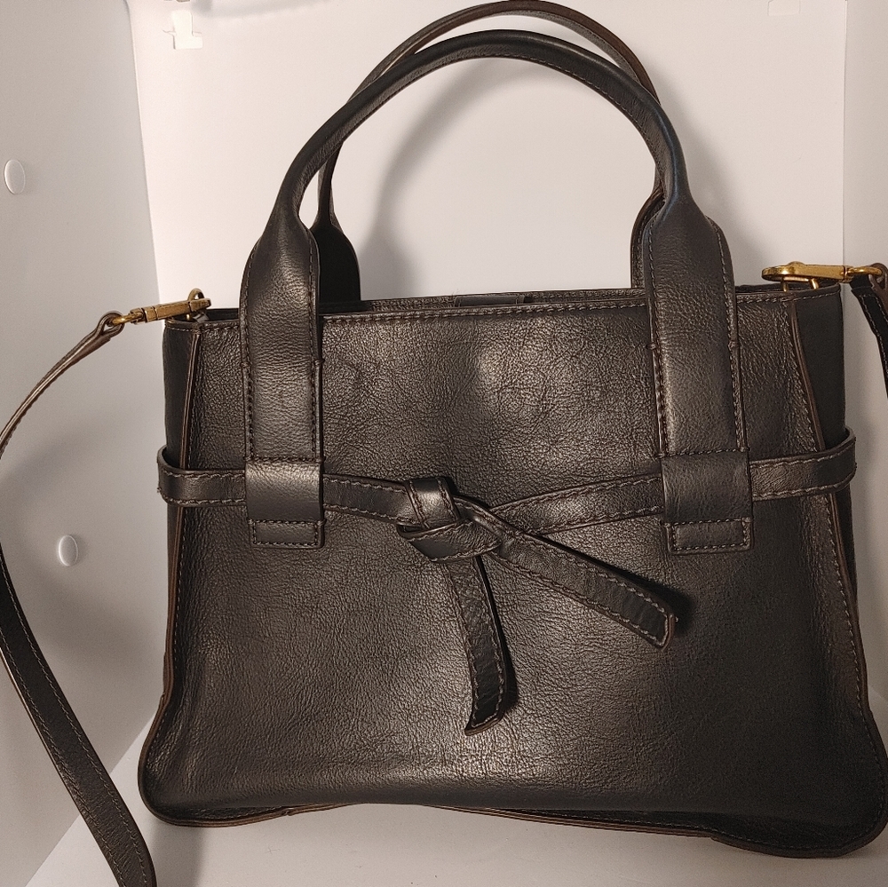 FOSSIL Black Leather Crossbody